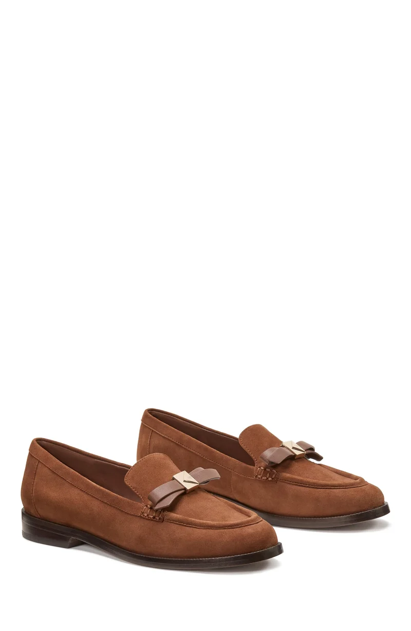 Kate Spade Deco Bow Suede Loafer